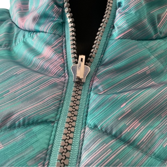 ZeroXPosur Quilted Blue Pink Puffer Jacket, Tek Gear Long Sleeve‎ Warm Zip SZ 16 - Picture 6 of 10
